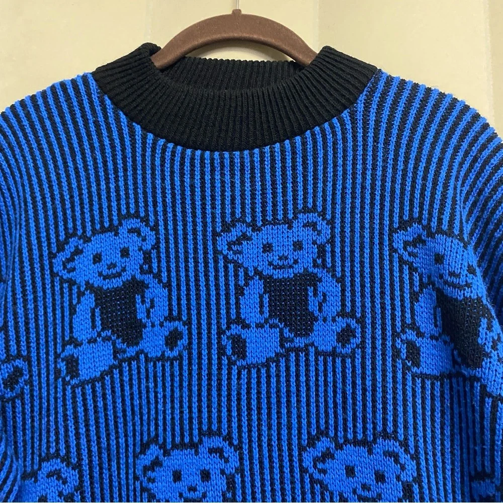 Vintage Adele Knitwear Women’s Sweater Teddy Bear Pullover 1980s 80s